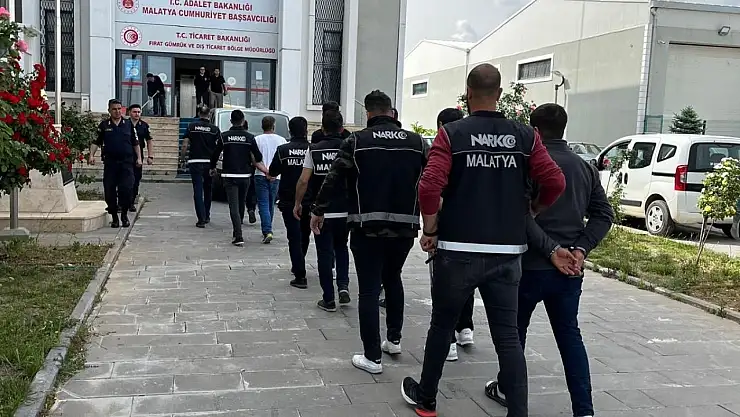Malatya'da 'torbacı' operasyonu: 14 tutuklama