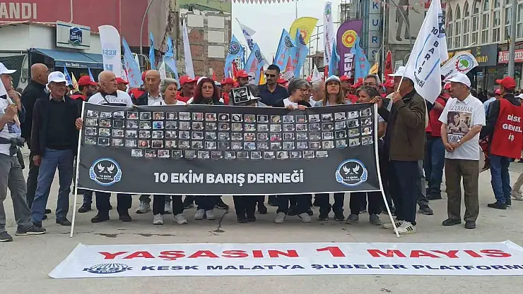 Malatya'da 1 Mayıs kutlandı