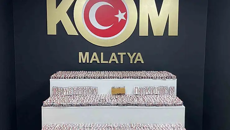 Malatya'da 21 bin 672 adet sentetik ecza hap ele geçirildi