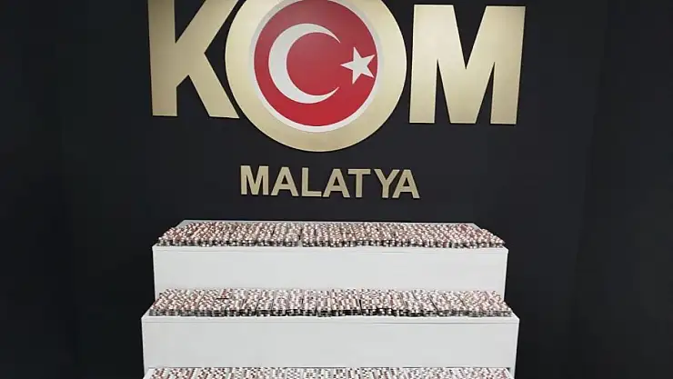 Malatya'da 8 binin üzerinde sentetik hap ele geçirildi