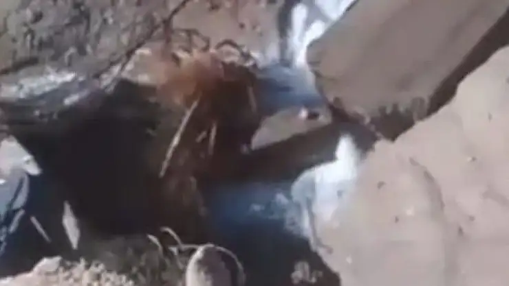 Malatya'da altyapı çalışması sırasında yol çöktü