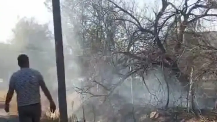Malatya'da bahçe yangını