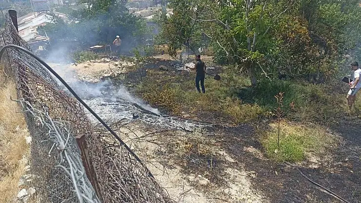 Malatya'da bahçe yangını