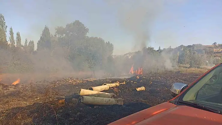 Malatya'da bahçe yangını