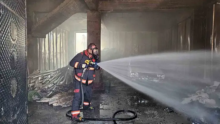 Malatya'da depo yangını