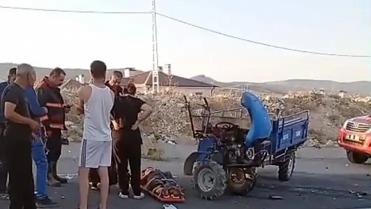 Malatya'da otomobil ile çapa motoru çarpıştı: 4 yaralı