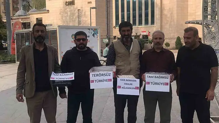 Malatya'da PKK'nın fesih kararına destek