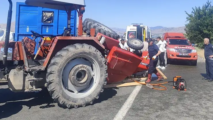 Malatya'da traktör tırla çarpıştı: 1 ölü