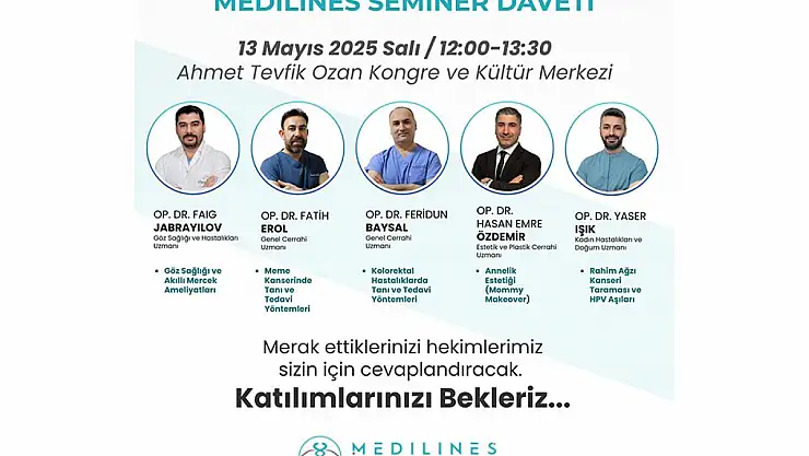 Medilines Hospital'dan Elazığ'da dev seminer