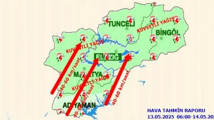 Meteorolojiden 5 il için 'kuvvetli yağış' uyarısı