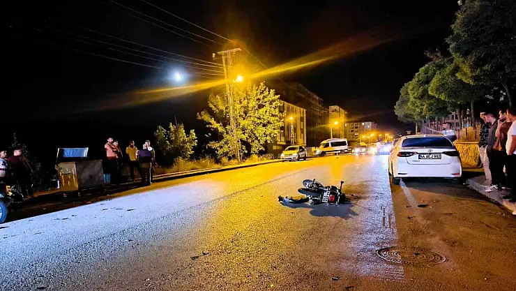 Otomobil ve motosiklet çarpıştı: 1 ölü