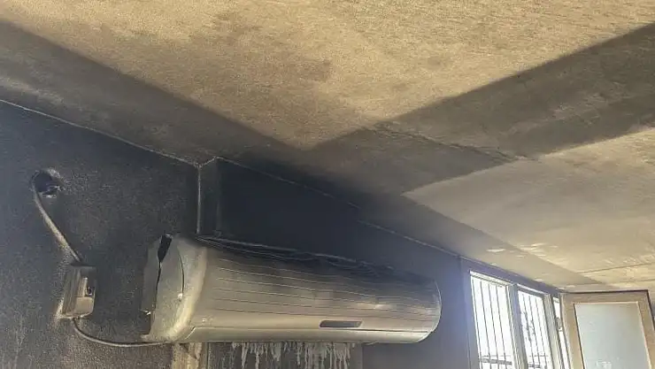 Silvan'da taziye evinde klimadan yangın çıktı