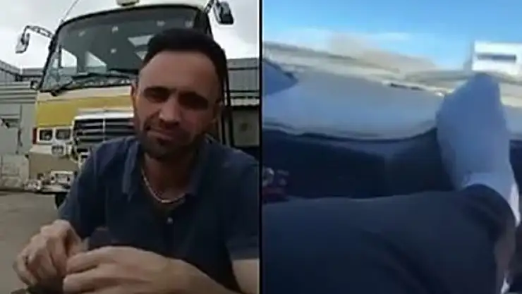 Sosyal medyada canlı yayın yaparken Tofaş ile kamyonetin altına girdiler