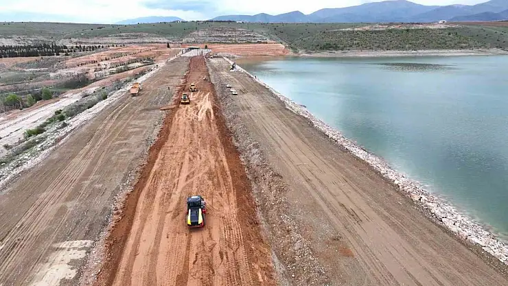 Sultansuyu Barajı'nda deprem sonrası onarım çalışmaları hız kesmeden sürüyor