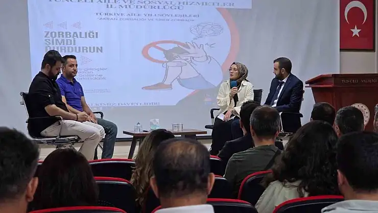 Tunceli'de 'Akran zorbalığı ve siber zorbalık' söyleşisi