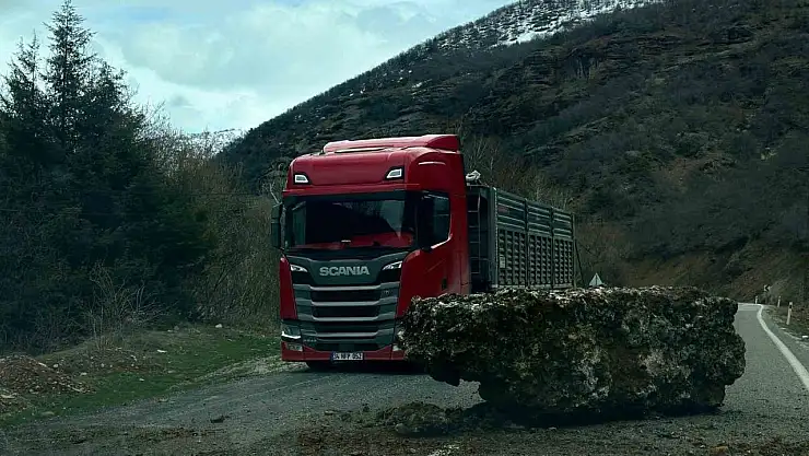 Tunceli'de kaya ve taş düşmeleri tehlike saçıyor