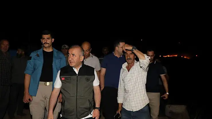Vali Hatipoğlu: 'Yapılan yoğun müdahale ile yangın kontrol altına alınmıştır'