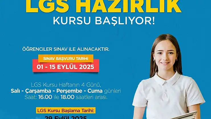 Yeşilyurt Belediyesi'nden ücretsiz LGS kursu
