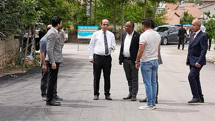 Yeşilyurt'ta ulaşım altyapısı güçleniyor, asfalt çalışmaları sürüyor